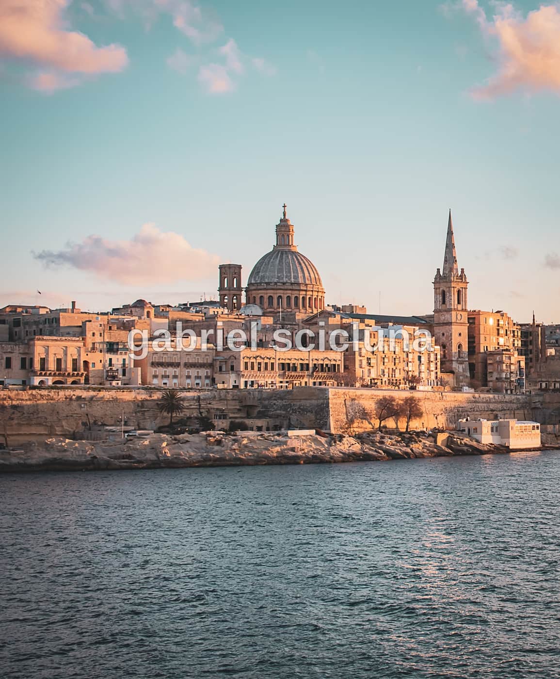 A view of Valletta's harbour and waterfront architecture.